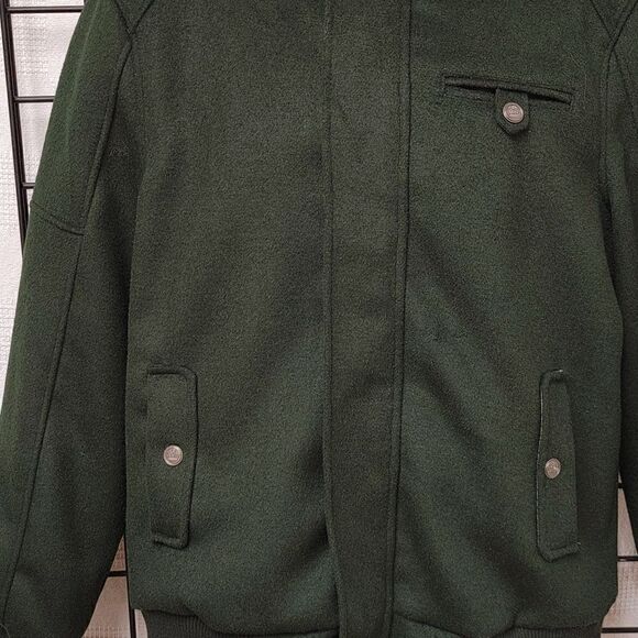 INSOMNIA BY MANZINI SOFT POLY WOOL BOMBER STYLE JACKET. - Picture 3 of 11